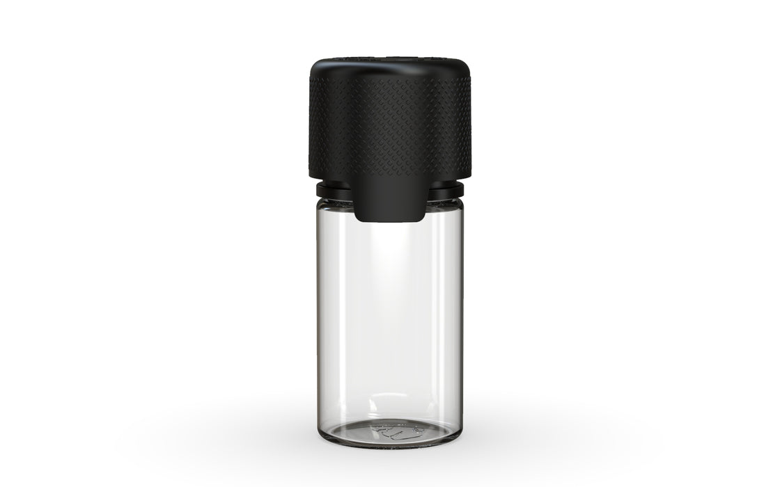 Chubby Gorilla - 30ML Stubby Aviator Bottle - Clear Natural Bottle / Opaque Black Cap