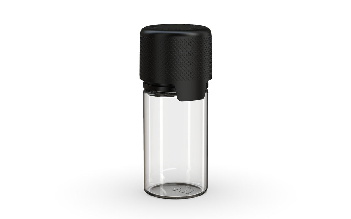 Chubby Gorilla - 30ML Stubby Aviator Bottle - Clear Natural Bottle / Opaque Black Cap