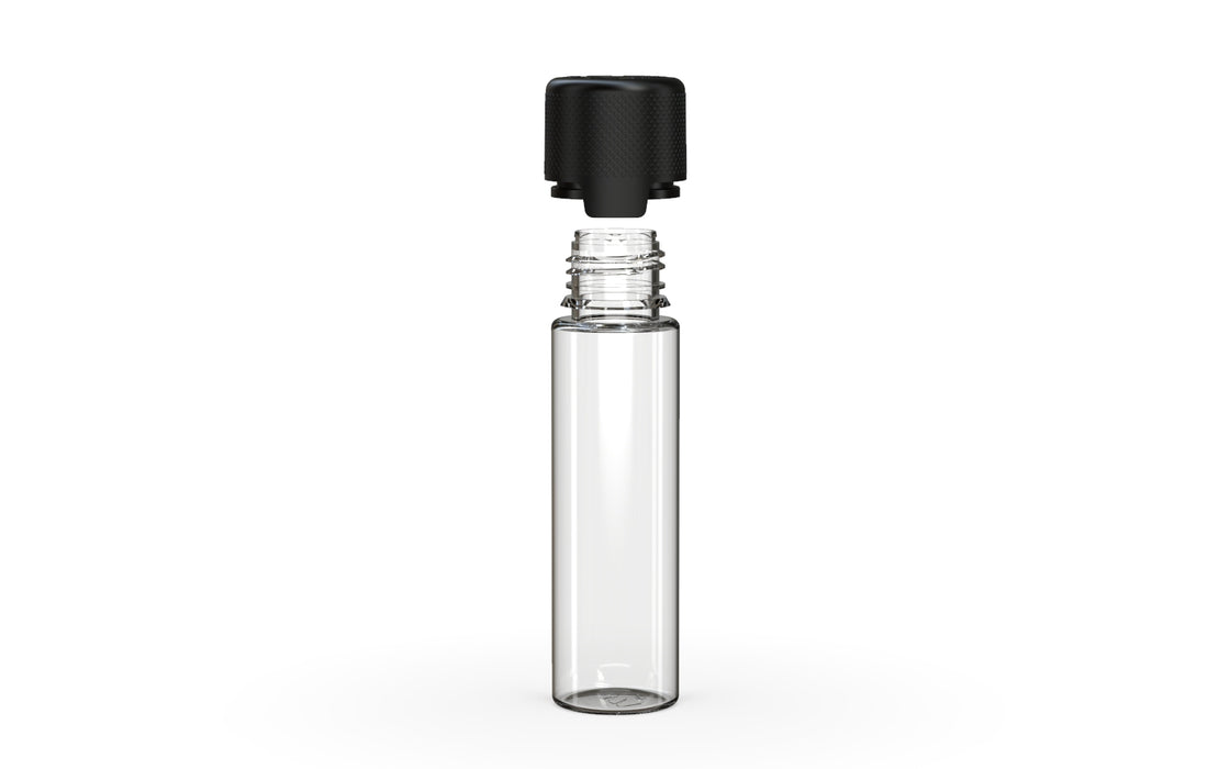 Chubby Gorilla - 60ML Aviator Bottle - Clear Natural Bottle / Opaque Black Cap