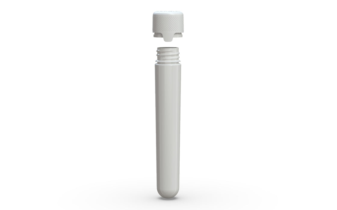 Aviator CR - Tube 120MM with Inner Seal & Tamper - Opaque White with Opaque White Lid