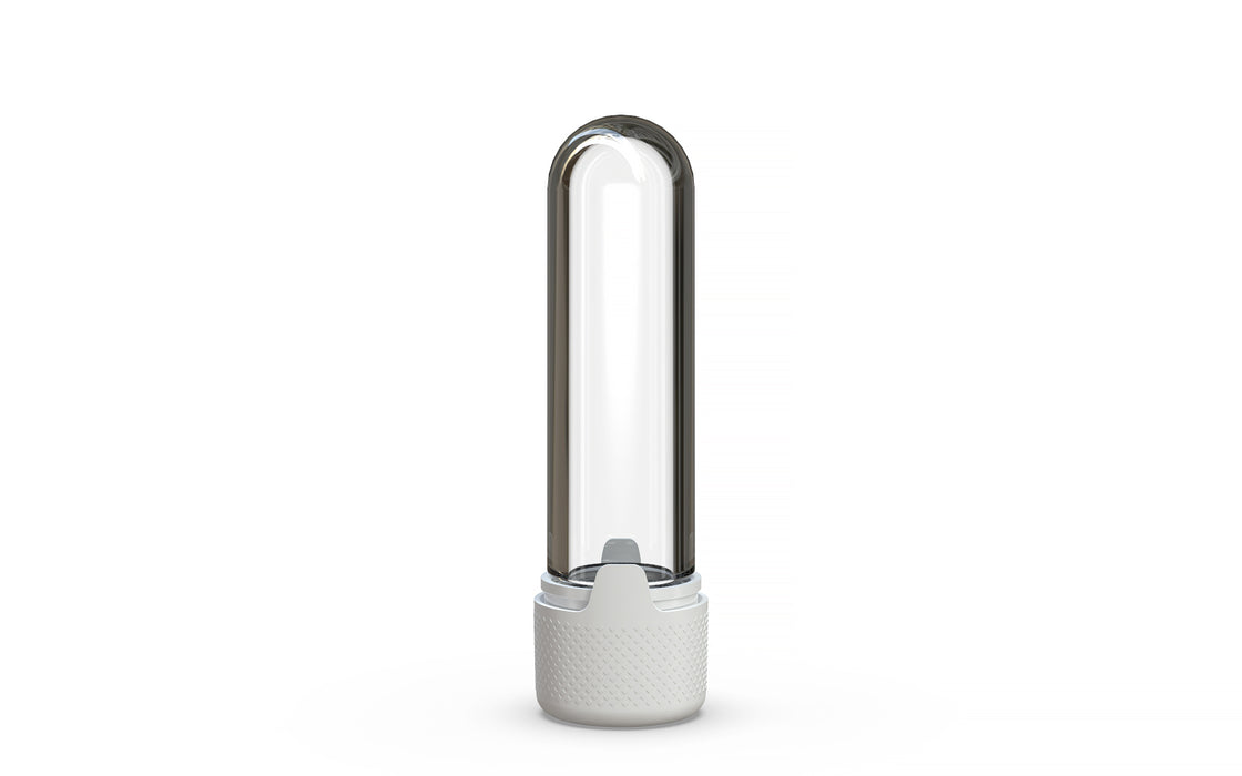 510 Cartridge Aviator CR Container Round Top - Opaque White With Opaque White Lid