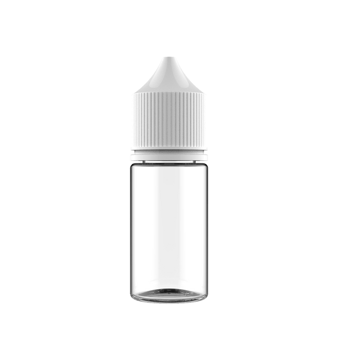 Chubby Gorilla - 30ML Stubby Unicorn Bottle - Clear Bottle / White Cap - V3 - Copackr.com