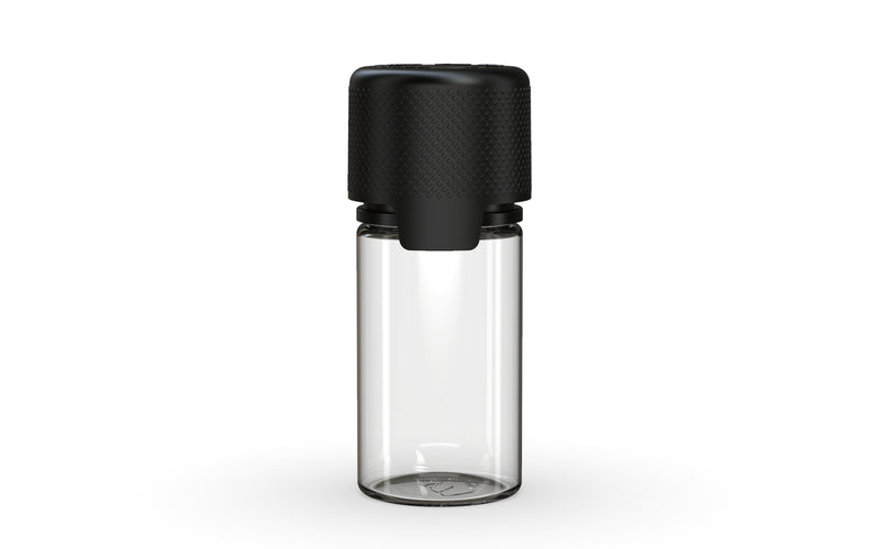Chubby Gorilla - 30ML Stubby Aviator Bottle - Clear Natural Bottle / Opaque Black Cap - Copackr.com
