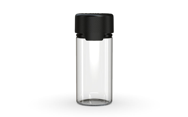 Chubby Gorilla - 100ML Aviator Bottle - Clear Natural Bottle / Opaque Black Cap - Copackr.com