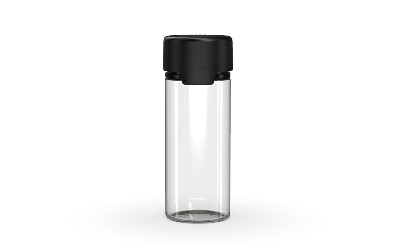Chubby Gorilla - 120ML Aviator Bottle - Clear Natural Bottle / Opaque Black Cap - Copackr.com
