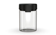 650CC/21.5FL.OZ/650ML Aviator CR - XL Container With Inner Seal & Tamper - Clear Natural With Opaque Black Lid - Copackr.com