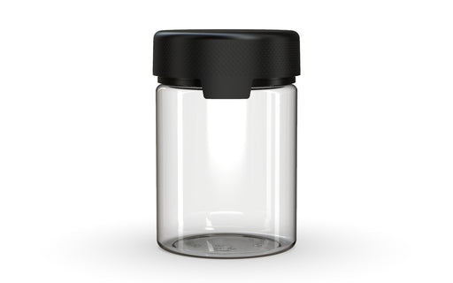 650CC/21.5FL.OZ/650ML Aviator CR - XL Container With Inner Seal & Tamper - Clear Natural With Opaque Black Lid - Copackr.com