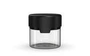 60CC/2FL.OZ/60ML Aviator CR - Container With Inner Seal & Tamper - Clear Natural With Opaque Black Lid - Copackr.com