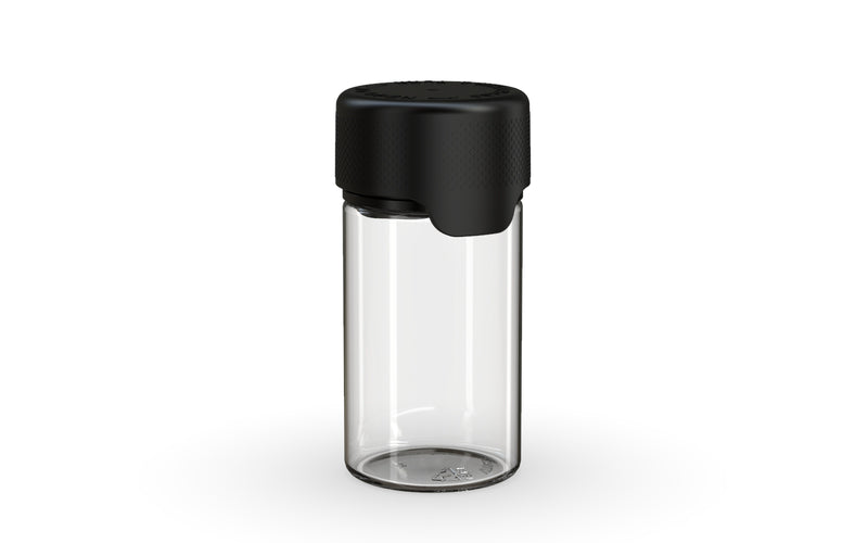 Chubby Gorilla - 60ML Mini Aviator Bottle - Clear Natural Bottle / Opaque Black Cap - Copackr.com