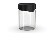 650CC/21.5FL.OZ/650ML Aviator CR - XL Container With Inner Seal & Tamper - Clear Natural With Opaque Black Lid - Copackr.com