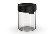 550CC/18.5FL.OZ/550ML Aviator CR - XL Container With Inner Seal & Tamper - Clear Natural With Opaque Black Lid - Copackr.com