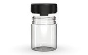 550CC/18.5FL.OZ/550ML Aviator CR - XL Container With Inner Seal & Tamper - Clear Natural With Opaque Black Lid - Copackr.com
