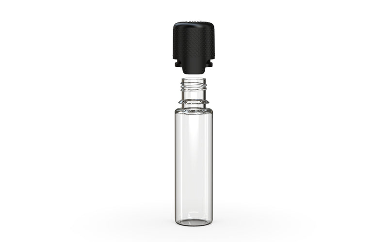 Chubby Gorilla - 20ML Aviator Bottle - Clear Natural Bottle / Opaque Black Cap - Copackr.com