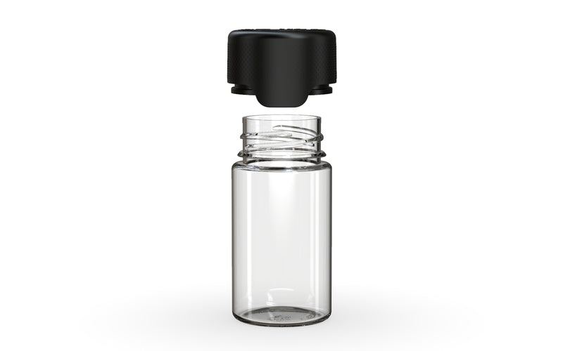 Chubby Gorilla - 60ML Mini Aviator Bottle - Clear Natural Bottle / Opaque Black Cap - Copackr.com