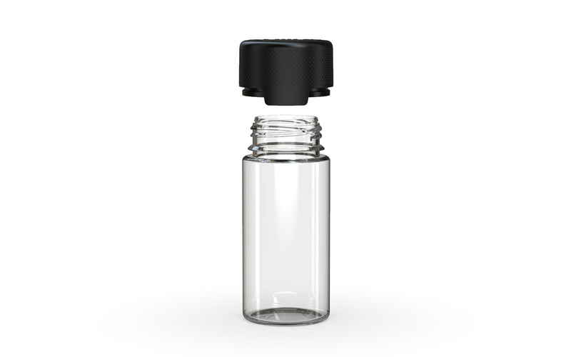Chubby Gorilla - 100ML Aviator Bottle - Clear Natural Bottle / Opaque Black Cap - Copackr.com