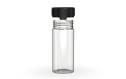 240CC/8FL.OZ/240ML Aviator CR - Container With Inner Seal & Tamper - Clear Natural With Opaque Black Lid - Copackr.com