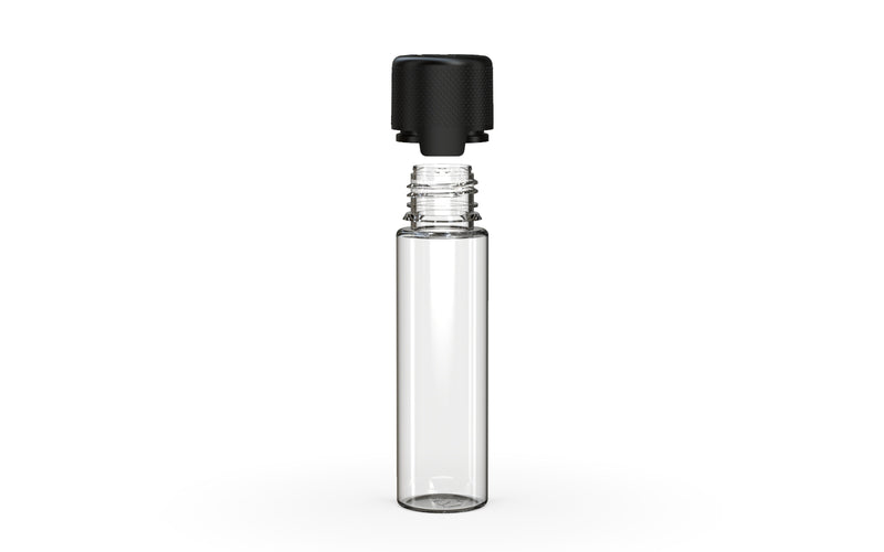 Chubby Gorilla - 60ML Aviator Bottle - Clear Natural Bottle / Opaque Black Cap - Copackr.com
