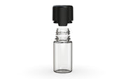 Chubby Gorilla - 30ML Stubby Aviator Bottle - Clear Natural Bottle / Opaque Black Cap - Copackr.com