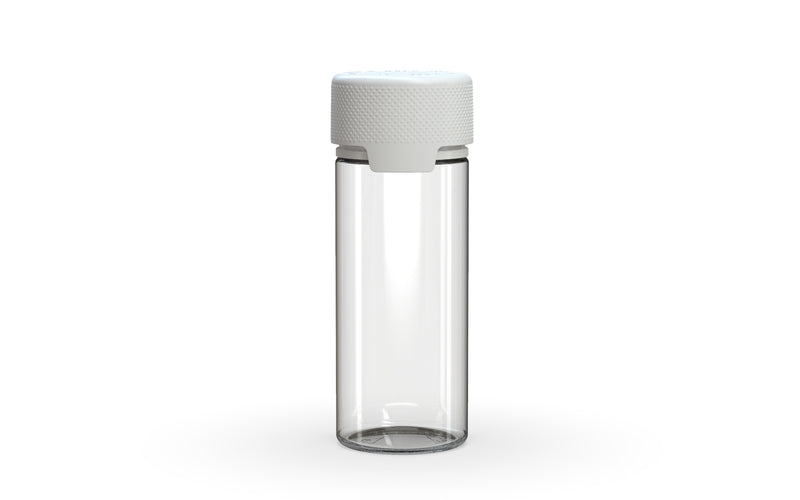 Chubby Gorilla - 120ML Aviator Bottle - Clear Natural Bottle / Opaque White Cap - Copackr.com
