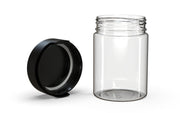 650CC/21.5FL.OZ/650ML Aviator CR - XL Container With Inner Seal & Tamper - Clear Natural With Opaque Black Lid - Copackr.com