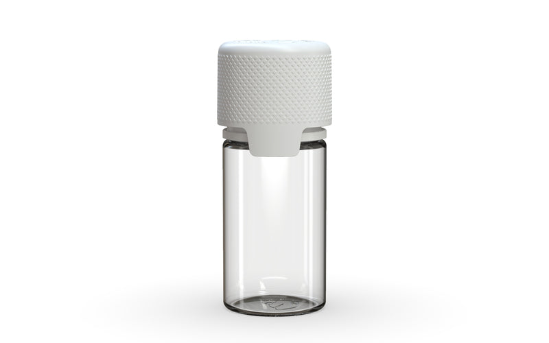 Chubby Gorilla - 30ML Stubby Aviator Bottle - Clear Natural Bottle / Opaque White Cap - Copackr.com
