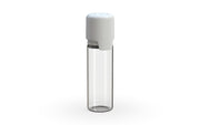 Aviator 16.5ML Bottle With Inner Seal & Tamper Evident Breakoff Band - Clear Natural Bottle / Opaque White Cap - Copackr.com