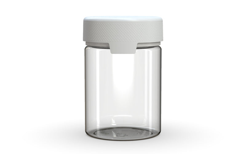 650CC/21.5FL.OZ/650ML Aviator CR - XL Container With Inner Seal & Tamper - Clear Natural With Opaque White Lid - Copackr.com