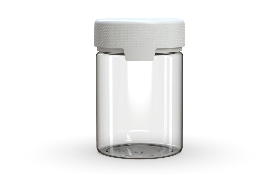 650CC/21.5FL.OZ/650ML Aviator CR - XL Container With Inner Seal & Tamper - Clear Natural With Opaque White Lid