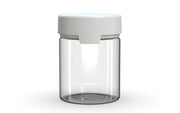 550CC/18.5FL.OZ/550ML Aviator CR - XL Container With Inner Seal & Tamper - Clear Natural With Opaque White Lid - Copackr.com