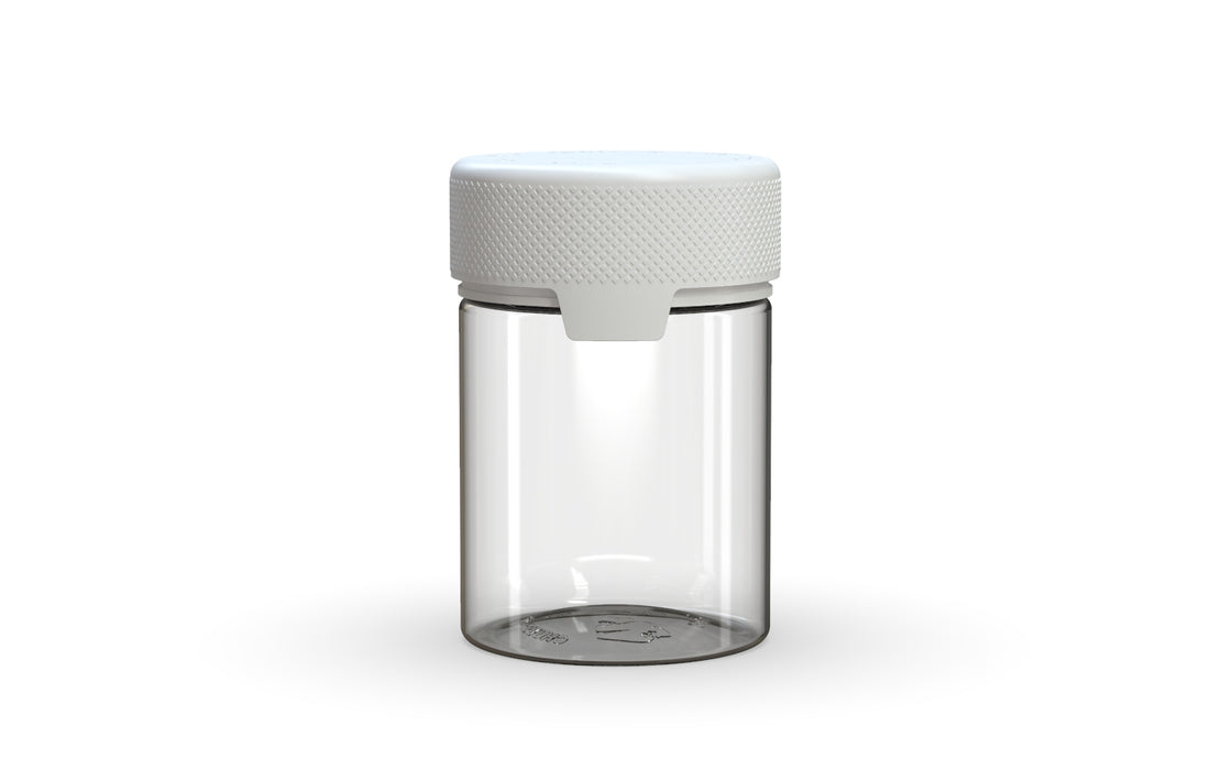 120CC/4FL.OZ/120ML Aviator CR - Container With Inner Seal & Tamper - Clear Natural With Opaque White Lid