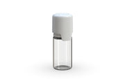 Aviator 10ML Bottle With Inner Seal & Tamper Evident Breakoff Band - Clear Natural Bottle / Opaque White Cap - Copackr.com