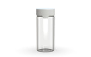 240CC/8FL.OZ/240ML Aviator CR - Container With Inner Seal & Tamper - Clear Natural With Opaque White Lid - Copackr.com