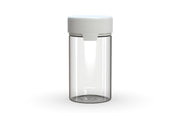 150CC/5FL.OZ/150ML Aviator CR - Container With Inner Seal & Tamper - Clear Natural With Opaque White Lid - Copackr.com