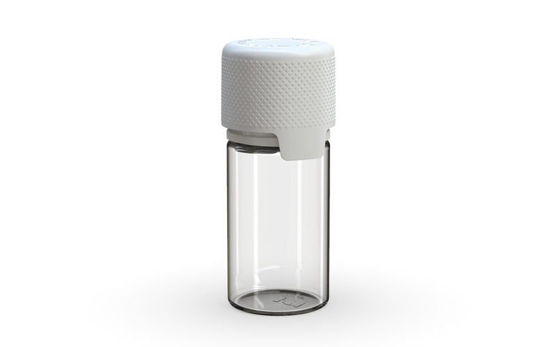 Chubby Gorilla - 30ML Stubby Aviator Bottle - Clear Natural Bottle / Opaque White Cap - Copackr.com