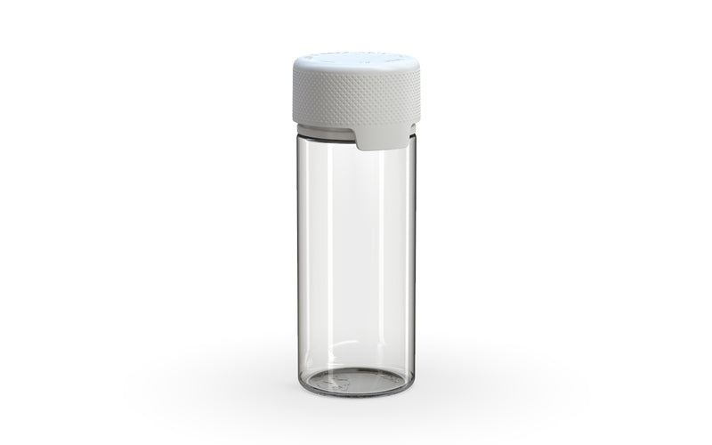 Chubby Gorilla - 120ML Aviator Bottle - Clear Natural Bottle / Opaque White Cap - Copackr.com