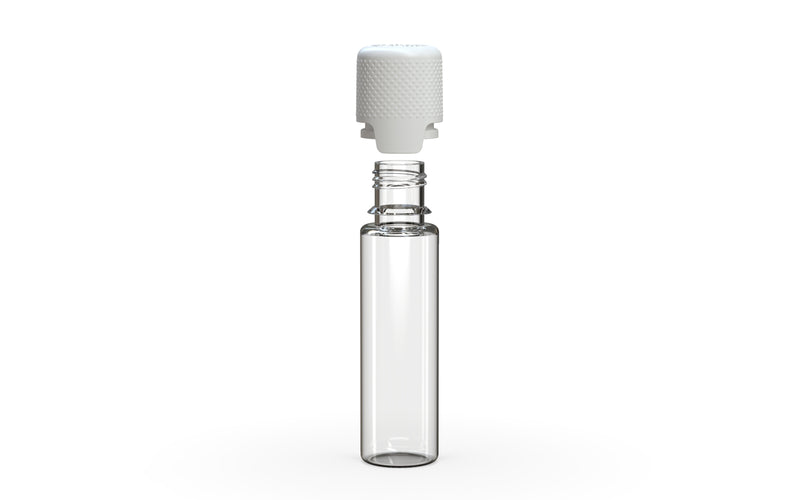 Chubby Gorilla - 20ML Aviator Bottle - Clear Natural Bottle / Opaque White Cap - Copackr.com