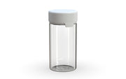 180CC/6FL.OZ/180ML Aviator CR - Container With Inner Seal & Tamper - Clear Natural With Opaque White Lid - Copackr.com