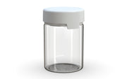 650CC/21.5FL.OZ/650ML Aviator CR - XL Container With Inner Seal & Tamper - Clear Natural With Opaque White Lid - Copackr.com