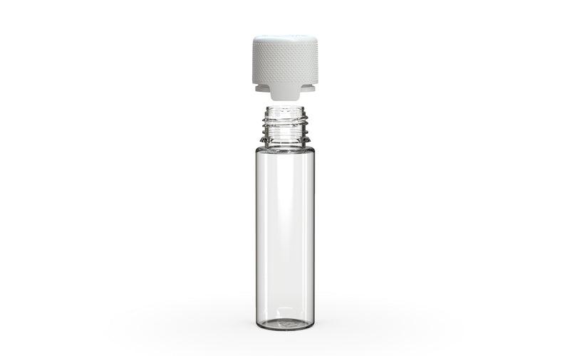 Chubby Gorilla - 60ML Aviator Bottle - Clear Natural Bottle / Opaque White Cap - Copackr.com