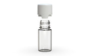 Chubby Gorilla - 30ML Stubby Aviator Bottle - Clear Natural Bottle / Opaque White Cap - Copackr.com