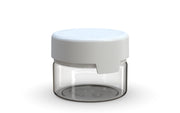 220CC/7.5FL.OZ/220ML Aviator CR - XL Container With Inner Seal & Tamper - Clear Natural With Opaque White Lid - Copackr.com