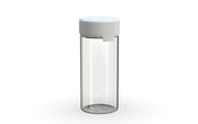 240CC/8FL.OZ/240ML Aviator CR - Container With Inner Seal & Tamper - Clear Natural With Opaque White Lid - Copackr.com