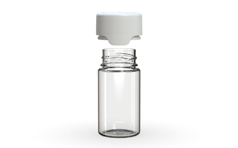 Chubby Gorilla - 60ML Mini Aviator Bottle - Clear Natural Bottle / Opaque White Cap - Copackr.com