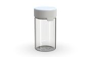 150CC/5FL.OZ/150ML Aviator CR - Container With Inner Seal & Tamper - Clear Natural With Opaque White Lid - Copackr.com