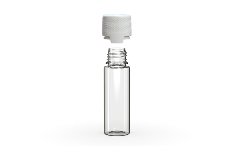 Chubby Gorilla - 50ML Aviator Bottle - Clear Natural Bottle / Opaque White Cap - Copackr.com