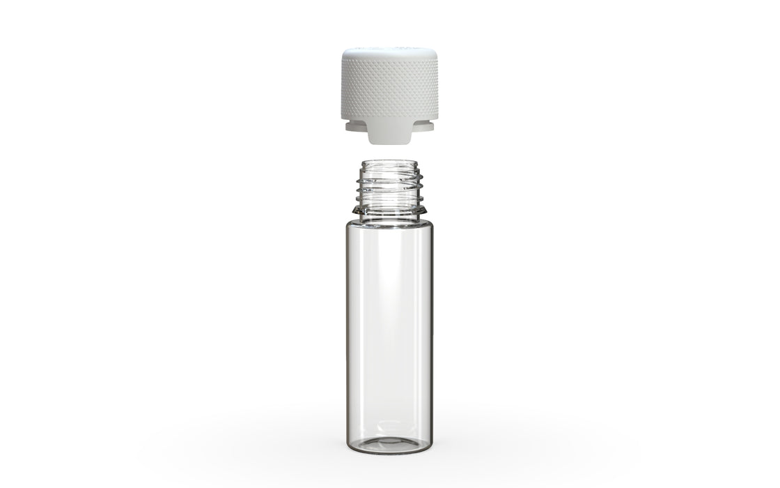 Chubby Gorilla - 50ML Aviator Bottle - Clear Natural Bottle / Opaque White Cap