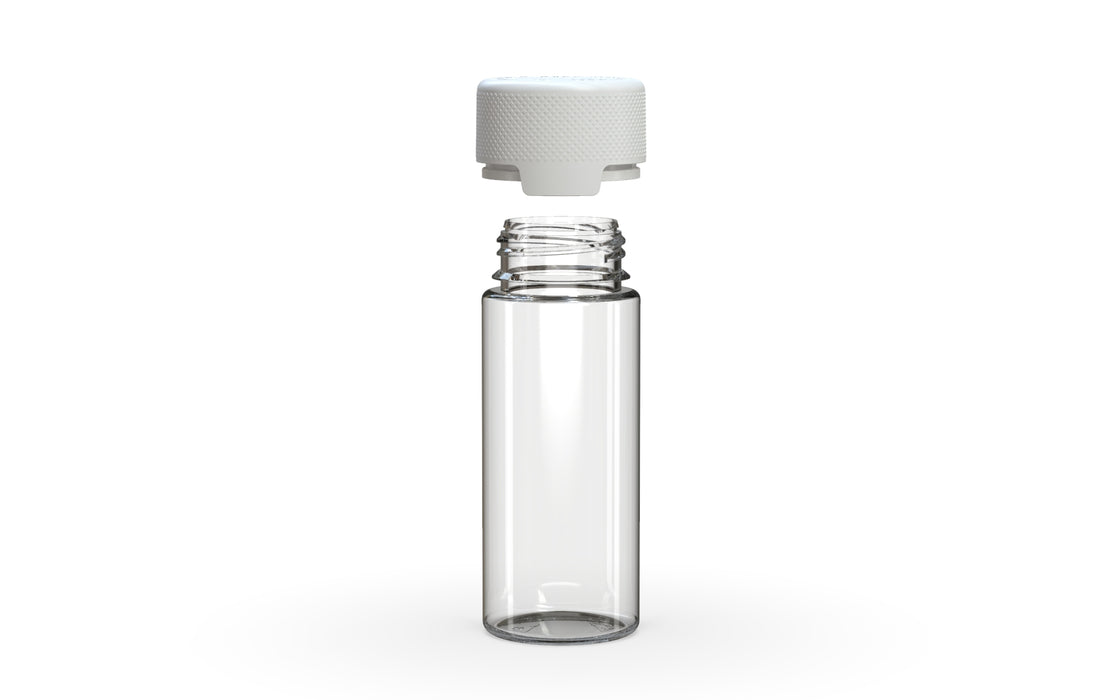 Chubby Gorilla - 120ML Aviator Bottle - Clear Natural Bottle / Opaque White Cap