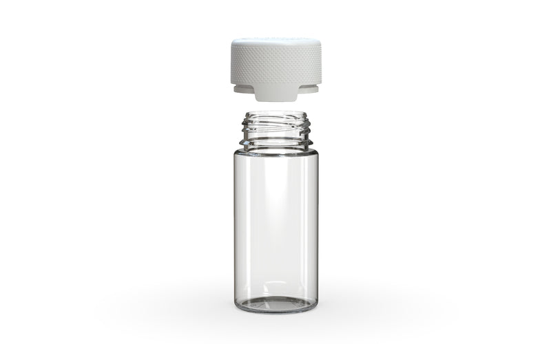 Chubby Gorilla - 100ML Aviator Bottle - Clear Natural Bottle / Opaque White Cap - Copackr.com