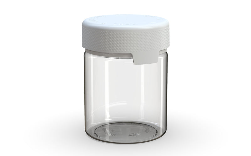 550CC/18.5FL.OZ/550ML Aviator CR - XL Container With Inner Seal & Tamper - Clear Natural With Opaque White Lid - Copackr.com