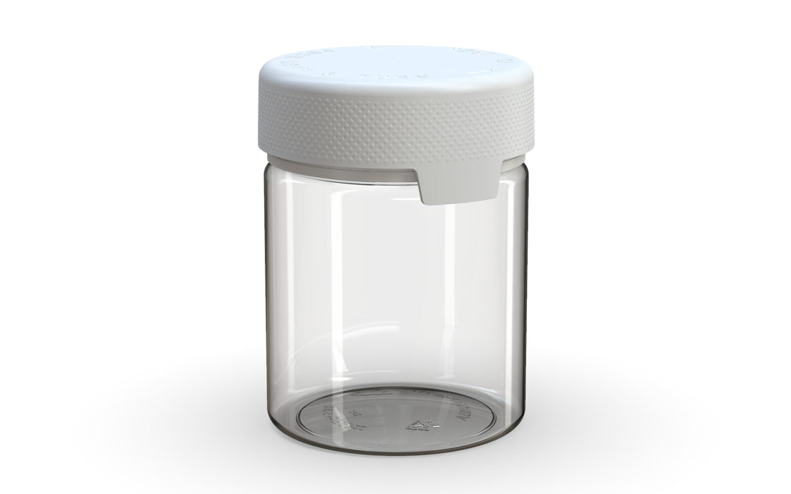 550CC/18.5FL.OZ/550ML Aviator CR - XL Container With Inner Seal & Tamper - Clear Natural With Opaque White Lid